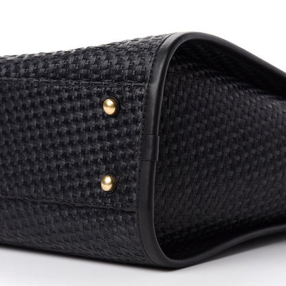 Chanel Woven Straw Raffia Small Deauville Tote Black 7 of 11
