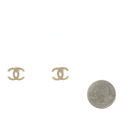 Chanel Quilted CC Earrings Gold 4 of 8