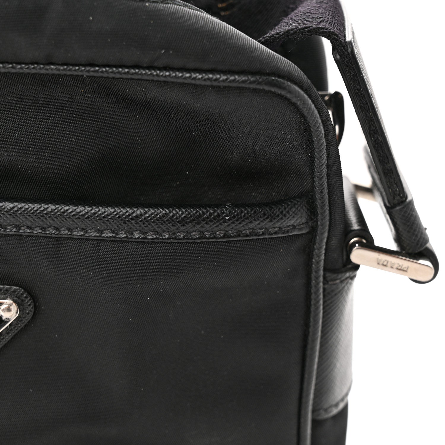 Prada Tessuto Nylon Saffiano Crossbody Black 14 of 14