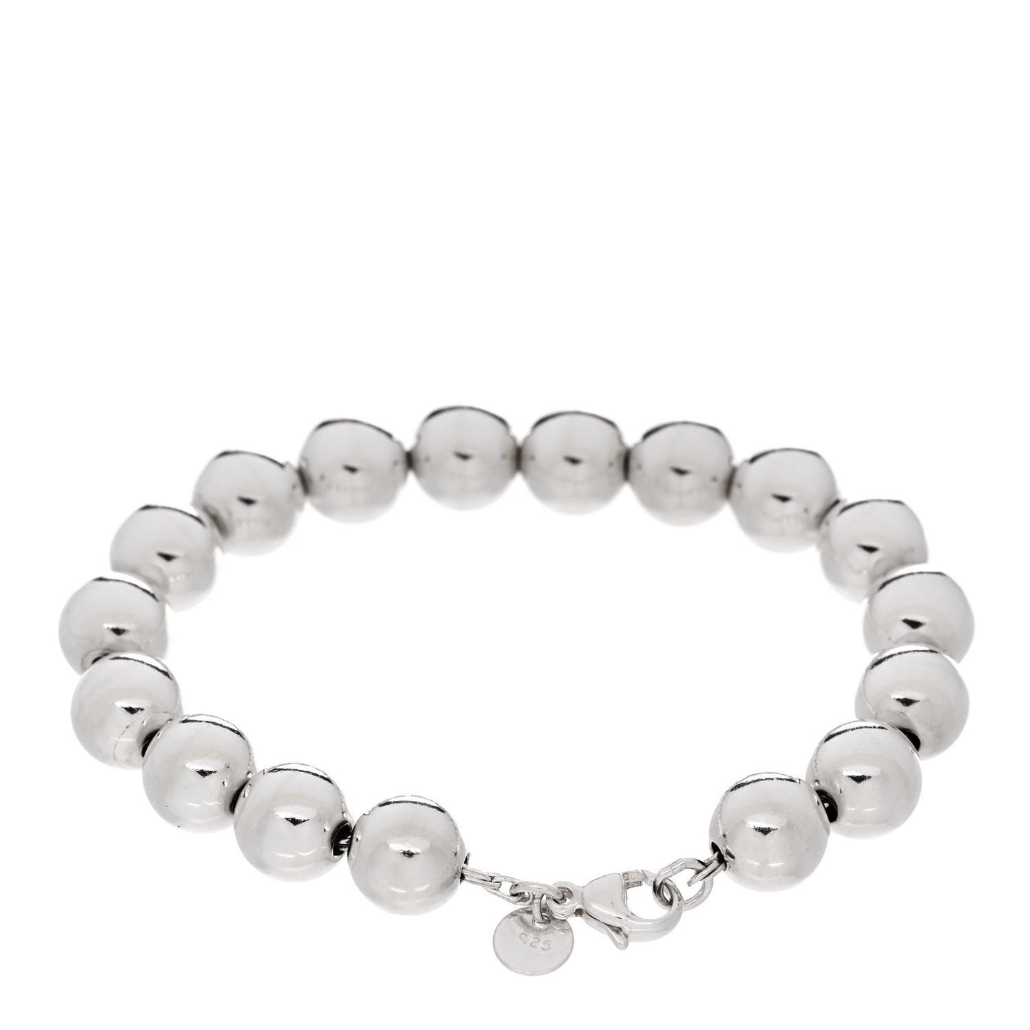 Sterling Silver 10mm Hardwear Ball Bracelet