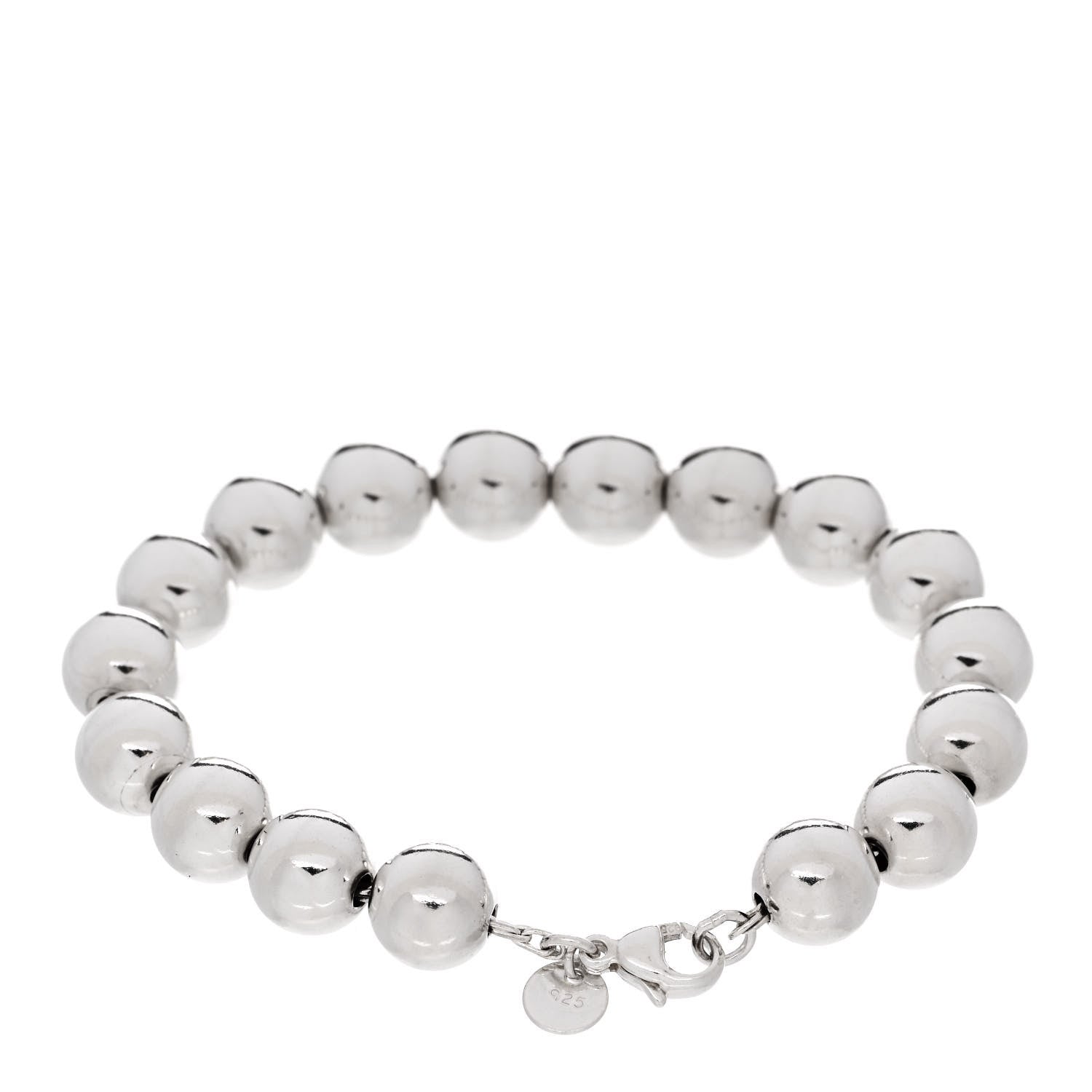 Tiffany Sterling Silver 10mm Hardwear Ball Bracelet 2 of 5