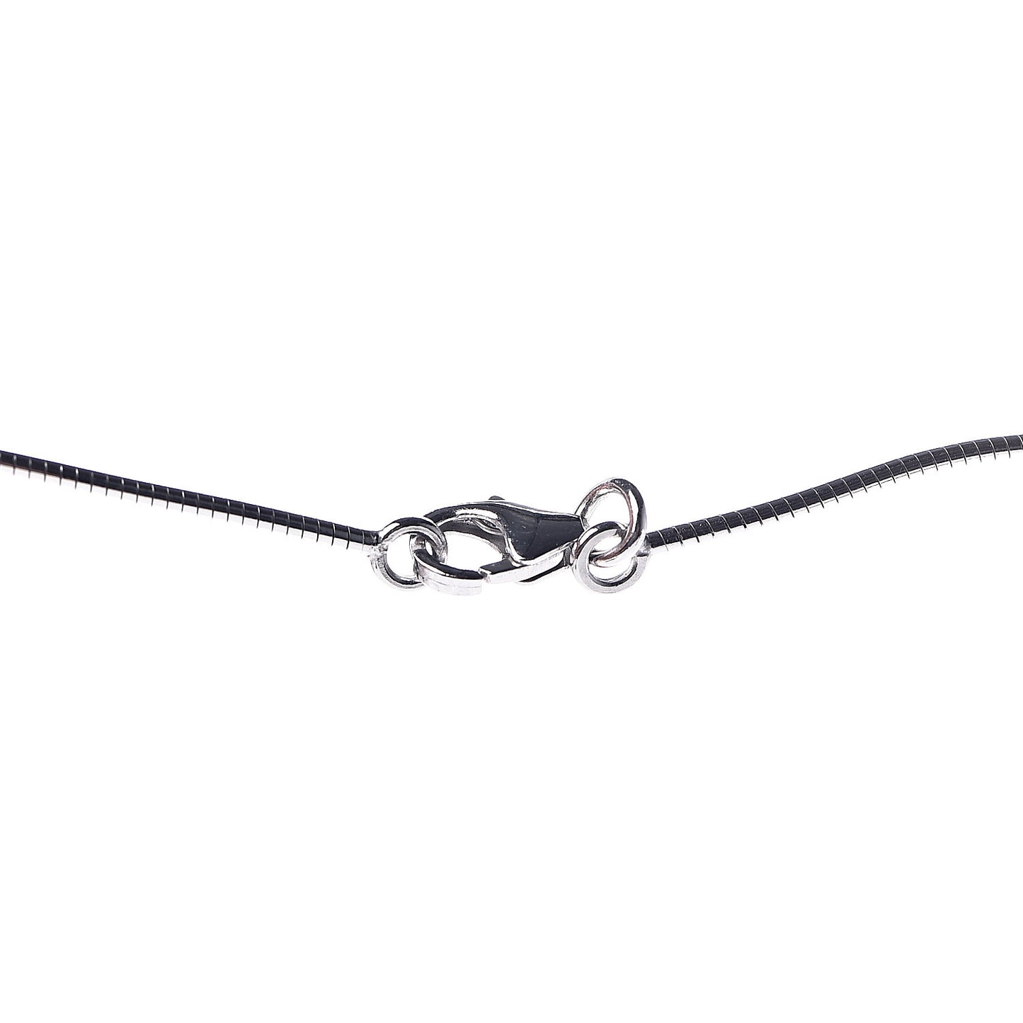 Palladium Lacquered Cage d'H Pendant Necklace Pervenche