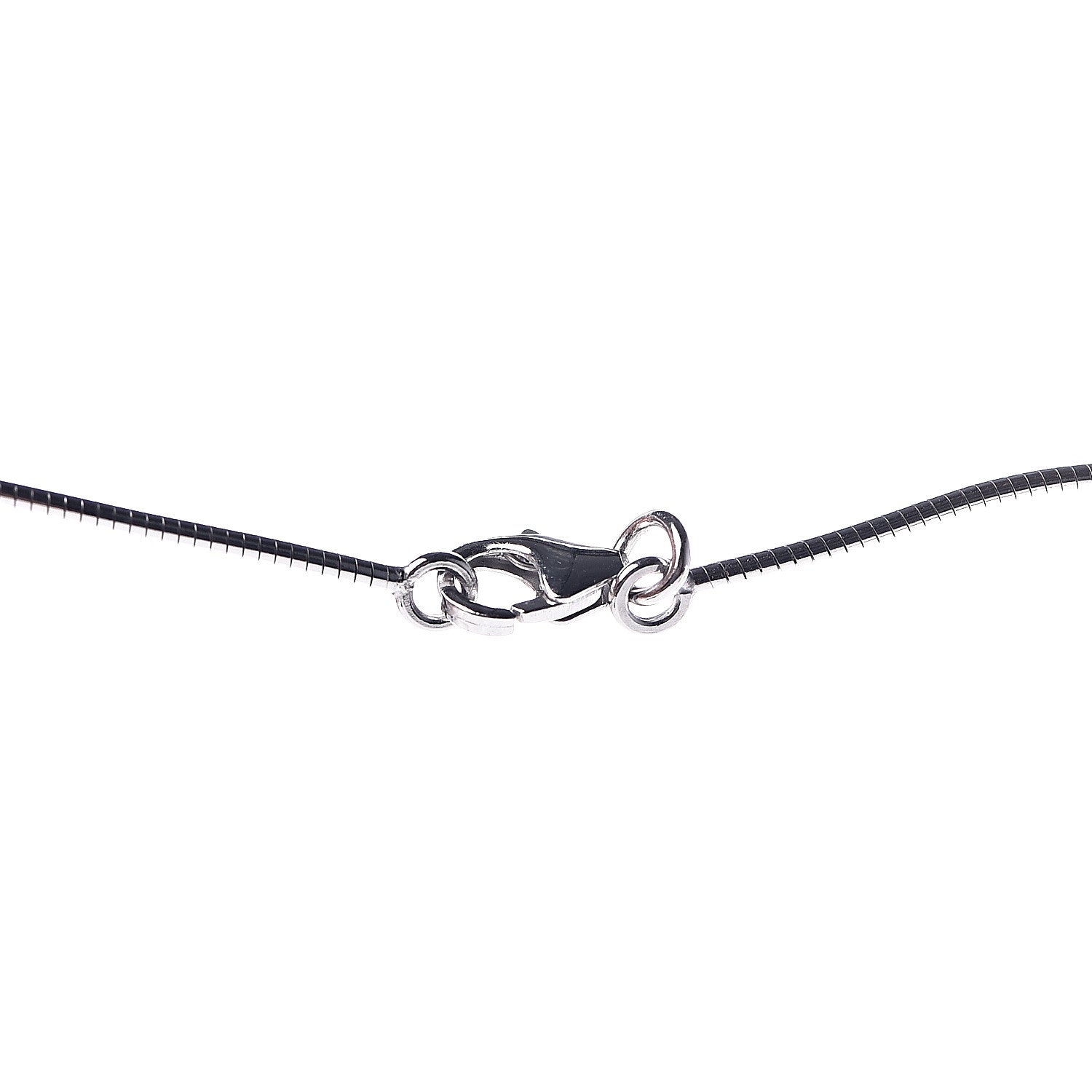 Hermes Palladium Lacquered Cage d'H Pendant Necklace Pervenche 5 of 5