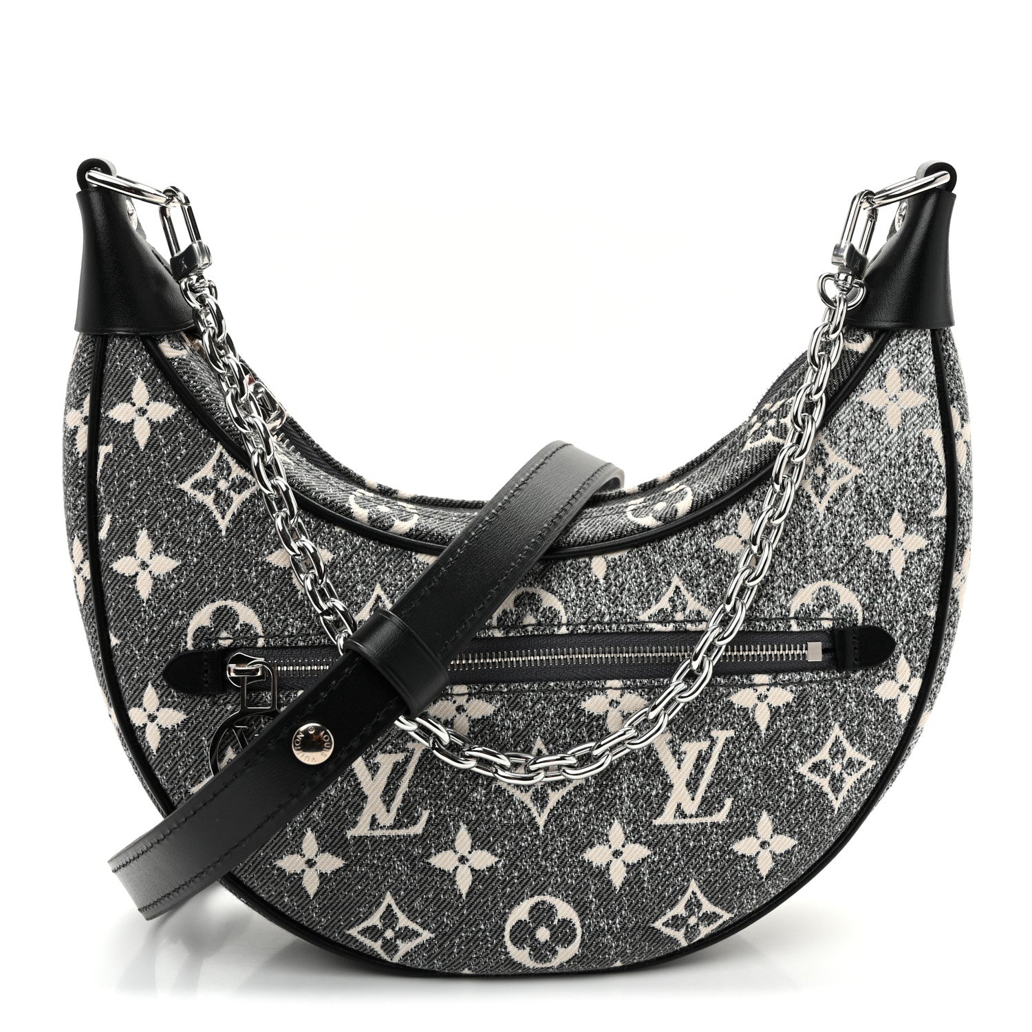 Louis Vuitton Monogram Jacquard Denim Loop Black 1 of 9