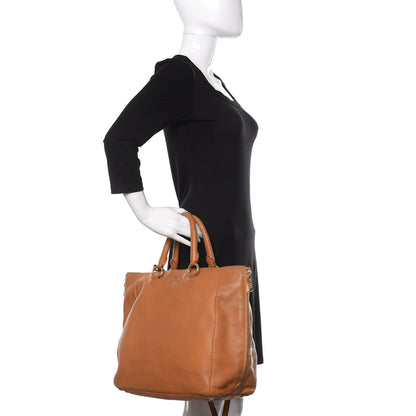 Prada Vitello Daino Side Zip Tote 2 of 18