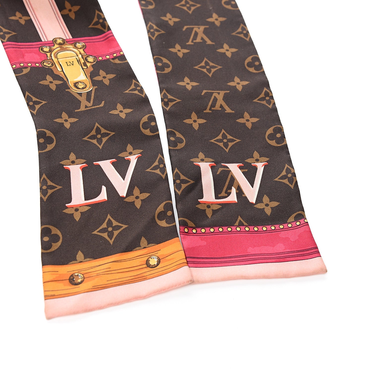 Louis Vuitton Silk Monogram Summer Trunks Bandeau Brown 2 of 2