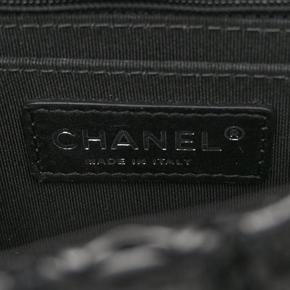 Chanel Lambskin Crochet Embroidered Small Flap Black 6 of 11