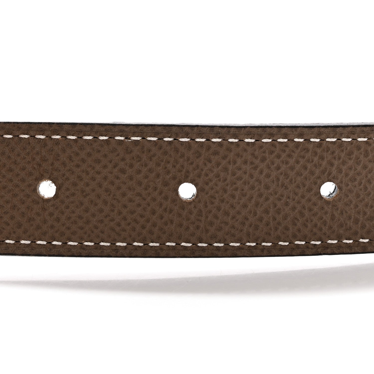 Hermes Swift Epsom 24mm Mini Constance H Belt Black Etoupe 4 of 6