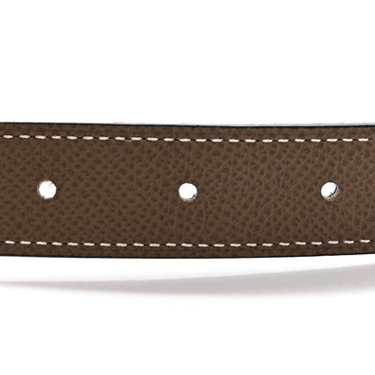 Hermes Swift Epsom 24mm Mini Constance H Belt Black Etoupe 4 of 6