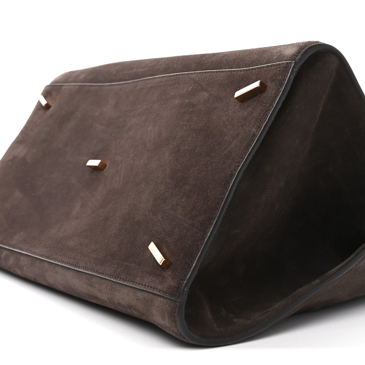 Suede Calfskin Large Hug Bag Testa Di Moro