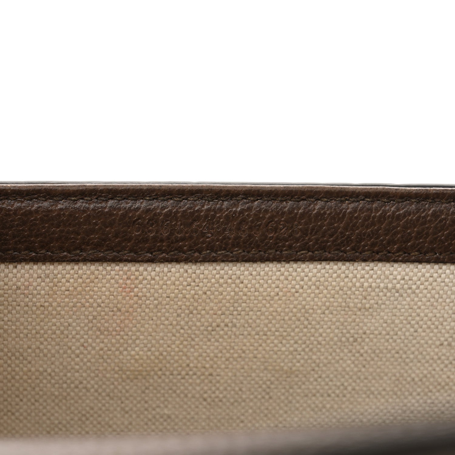 Gucci Monogram Jumbo GG Textured Dollar Calfskin Web Mini Bamboo