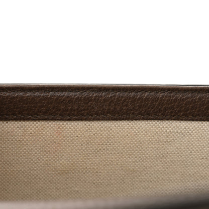 Gucci Monogram Jumbo GG Textured Dollar Calfskin Web Mini Bamboo 1947 Top Handle Bag Camel Ebony New Acero 7 of 12