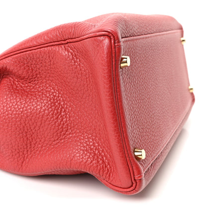 Hermes Taurillon Clemence Kelly Retourne 35 Rouge Garance 9 of 10