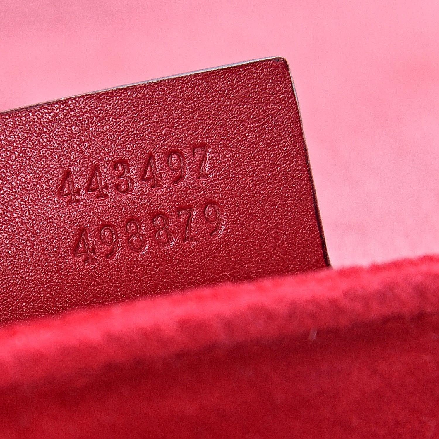 Gucci Velvet Matelasse Small GG Marmont Shoulder Bag Hibiscus Red 7 of 12