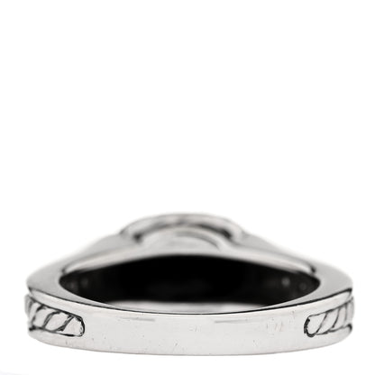 David Yurman Sterling Silver 18K Yellow Gold Black Onyx Ring 54 7 3 of 5