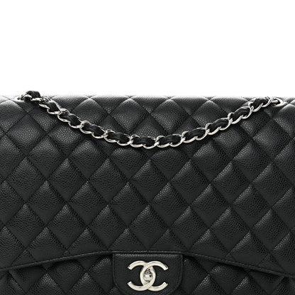 Chanel Caviar Quilted Maxi Double Flap Black 8 of 19