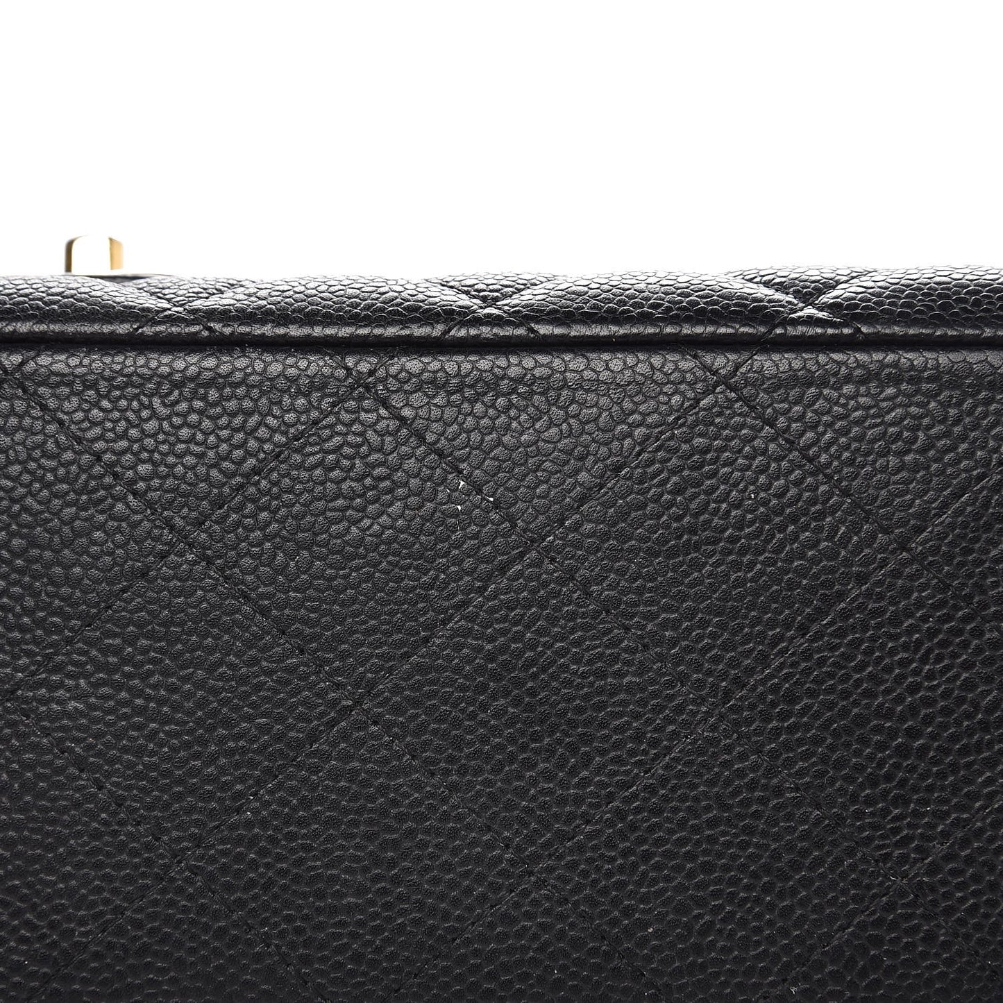 Caviar Quilted Maxi Double Flap Black