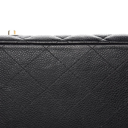 Chanel Caviar Quilted Maxi Double Flap Black 12 of 18