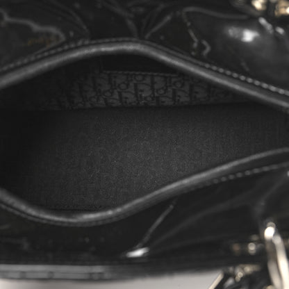 Christian Dior Patent Cannage Medium Lady Dior Black 5 of 12