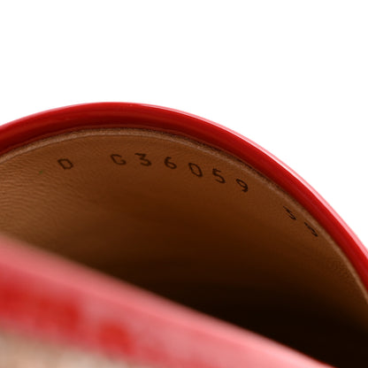 Chanel Fabric Patent Calfskin CC Espadrilles 38 Pink Red 8 of 13