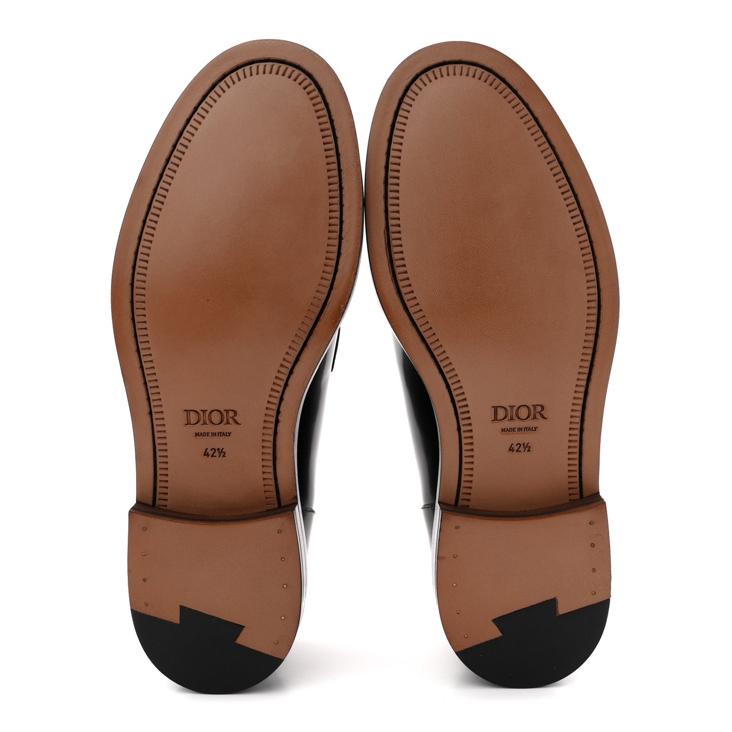 Calfskin Mens Derby Shoes 42.5 Black