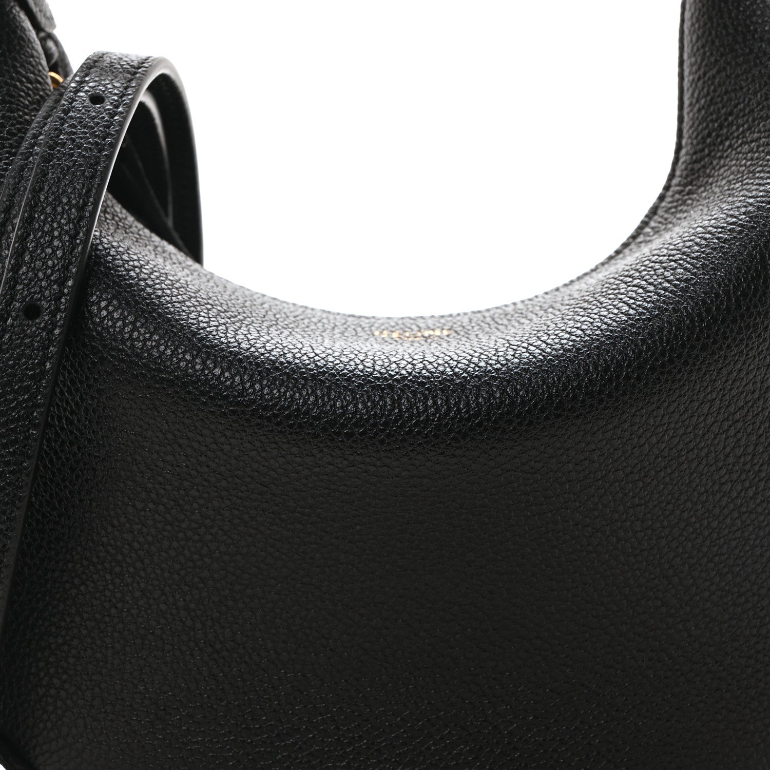 Celine Supple Grained Calfskin Teen Lulu Shoulder Bag Black 7 of 9