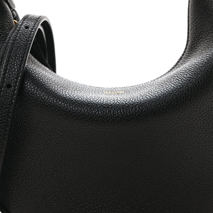 Celine Supple Grained Calfskin Teen Lulu Shoulder Bag Black 7 of 9