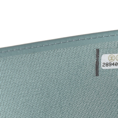 Chanel Caviar Quilted Passport Holder Blue 7 of 8