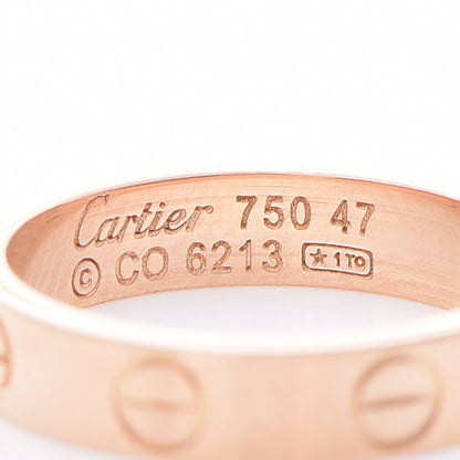 Cartier 18K Pink Gold 3.5mm LOVE Wedding Band Ring 47 4.25 4 of 4