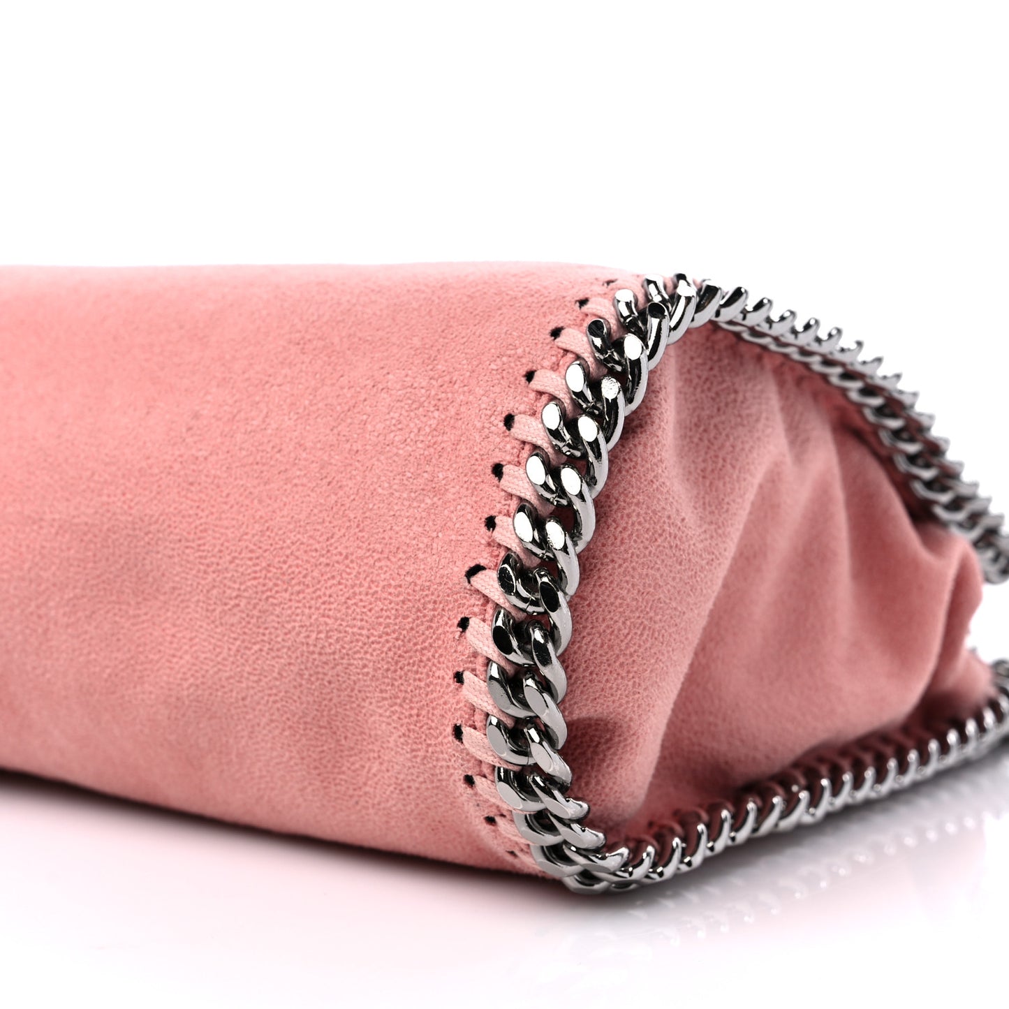 Shaggy Deer Mini Falabella Fold Over Tote Pink
