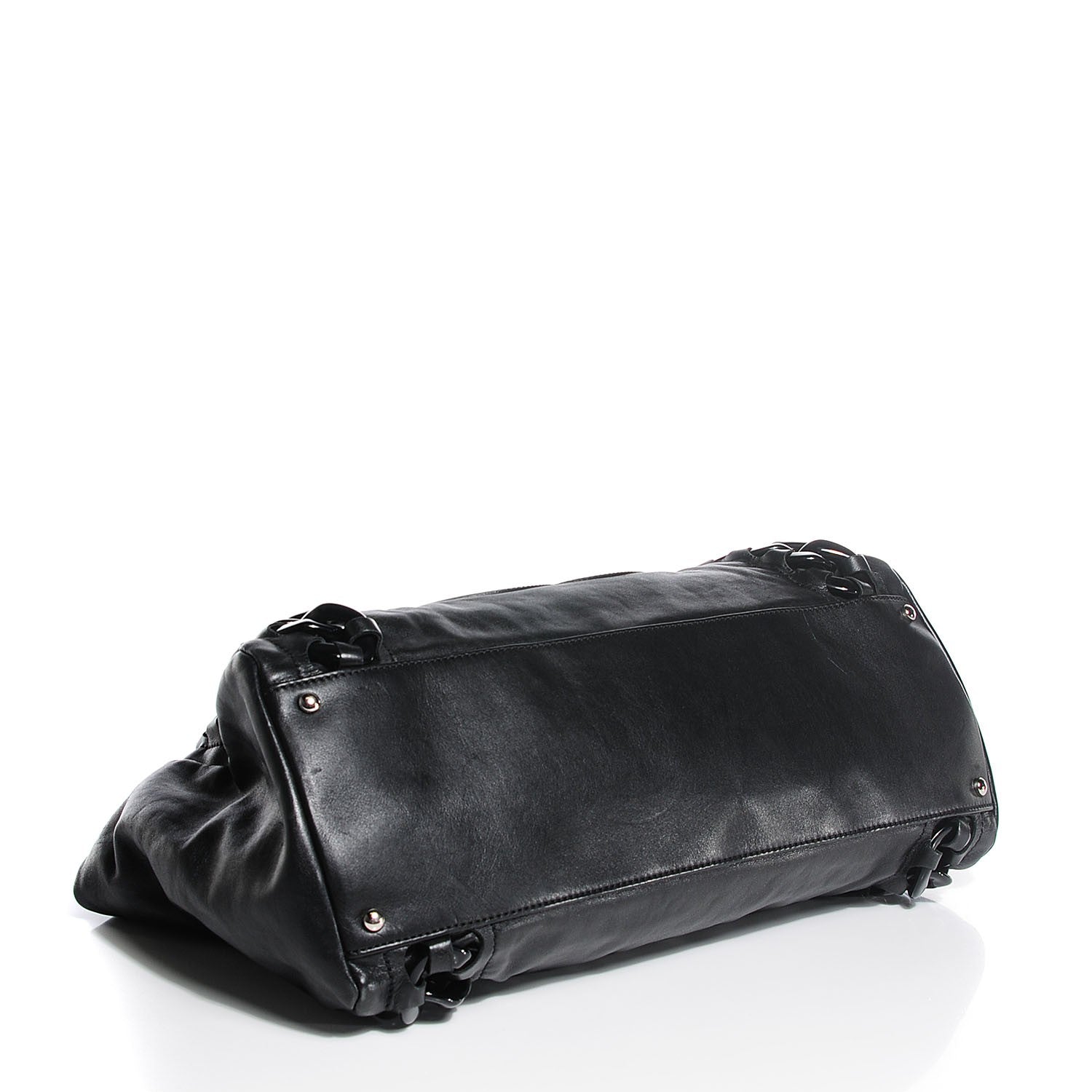 Chanel Calfskin Modern Chain Rhodoid East West Tote Black 4 of 7