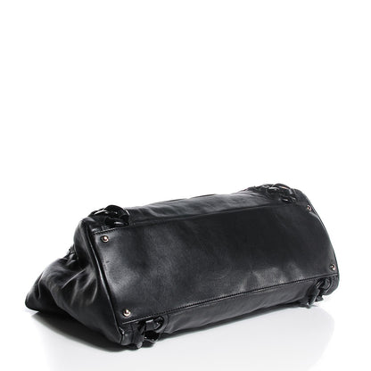 Chanel Calfskin Modern Chain Rhodoid East West Tote Black 4 of 7