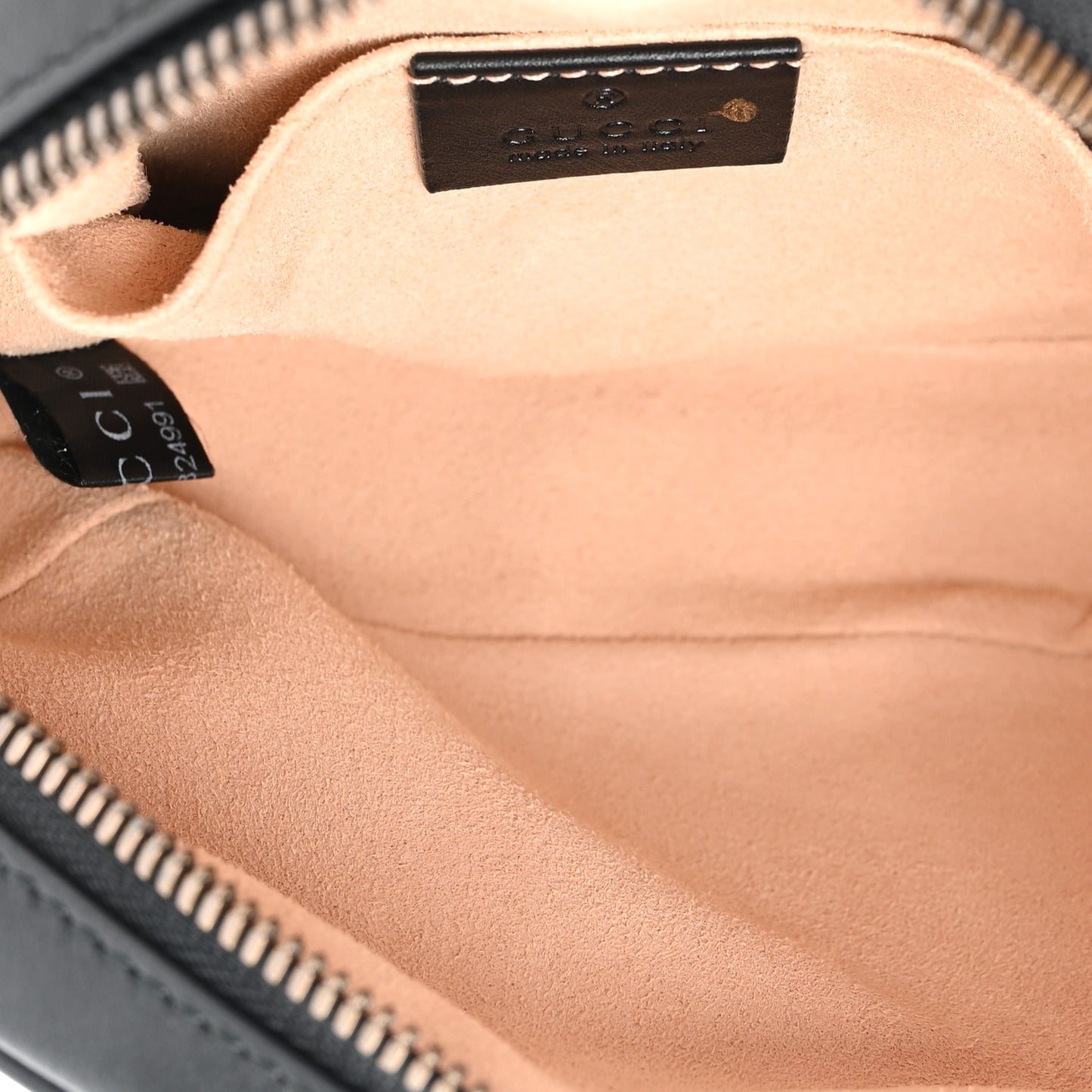 Calfskin Matelasse GG Marmont Belt Bag 85 34 Black