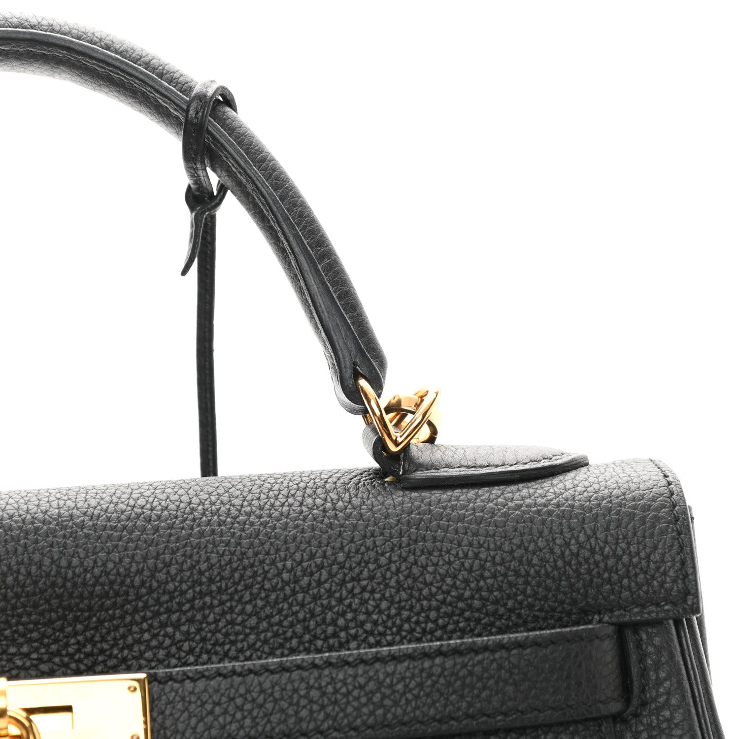 Hermes Togo Kelly Retourne 32 Black 16 of 17