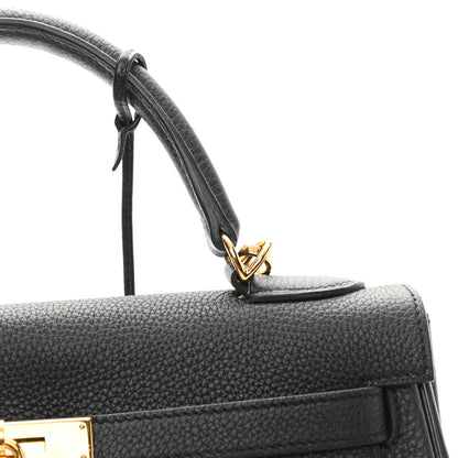 Hermes Togo Kelly Retourne 32 Black 16 of 17