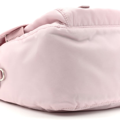 Prada Re-Nylon Vela Saffiano Pocket Double Buckle Messenger Shoulder Bag Alabastro 9 of 10