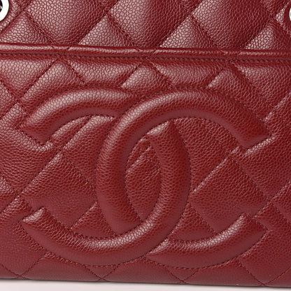 Chanel Caviar Quilted Timeless CC Soft Tote Dark Red 11 of 11