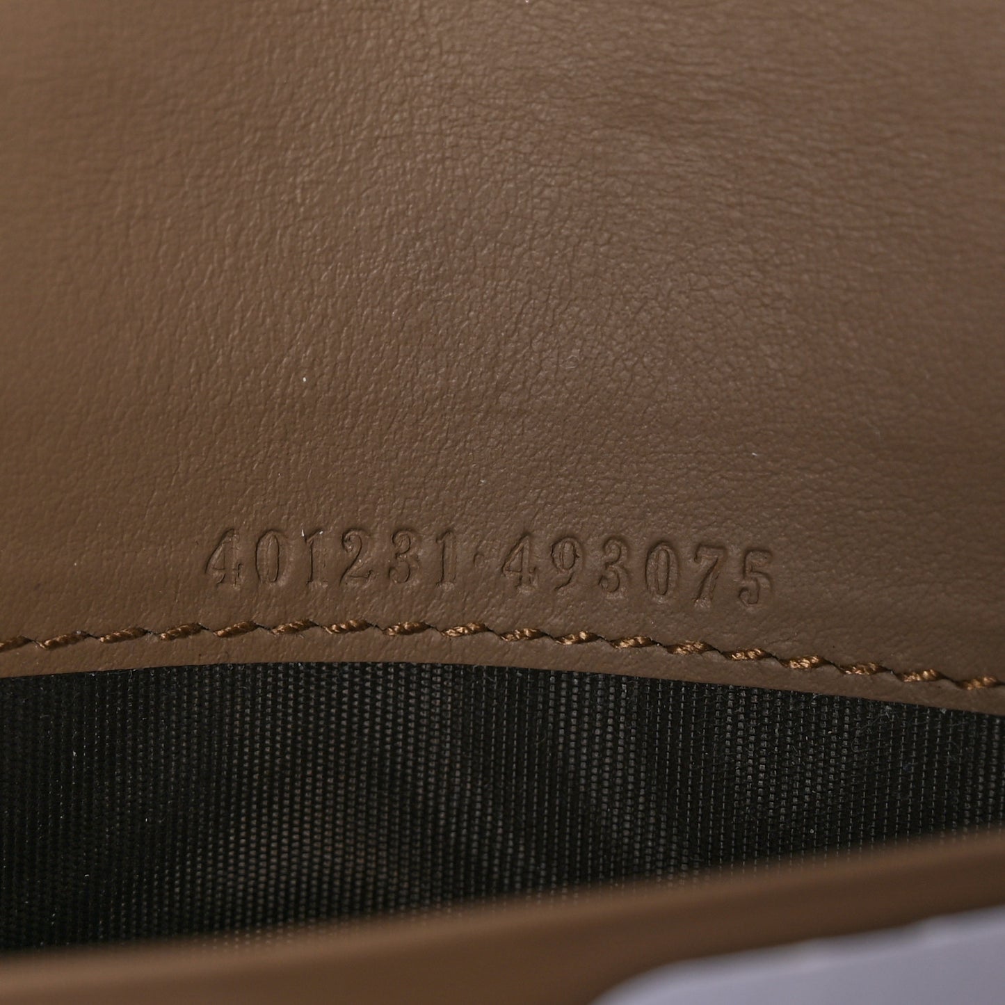 GG Supreme Monogram Mini Dionysus Chain Wallet Beige Taupe