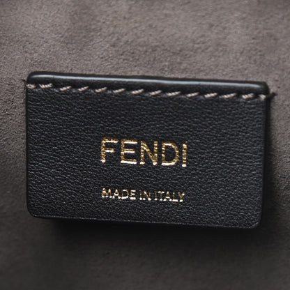 Fendi Vitello Liberty F is Fendi Bi-Color FF 1974 Embossed Mini Mon Tresor Bucket Bag Maya Black 5 of 5