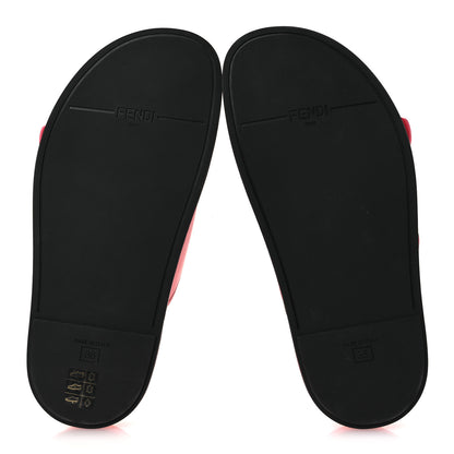 Fendi Vitello Fendi Feel Buckled Slide Sandals 38 Pink Dalia 7 of 11