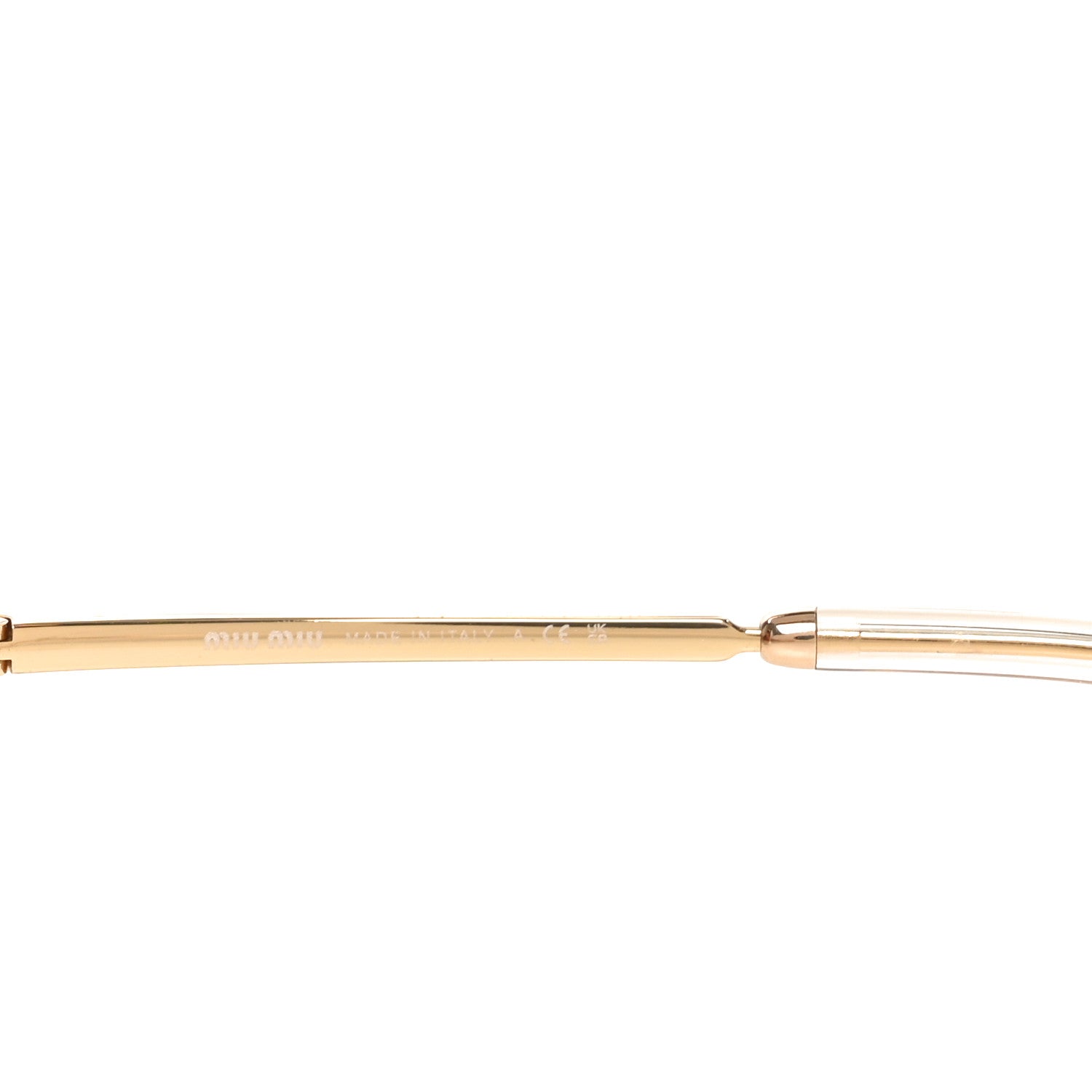 Miu Miu Metal Aube Sunglasses SMUA51 Gold 4 of 6