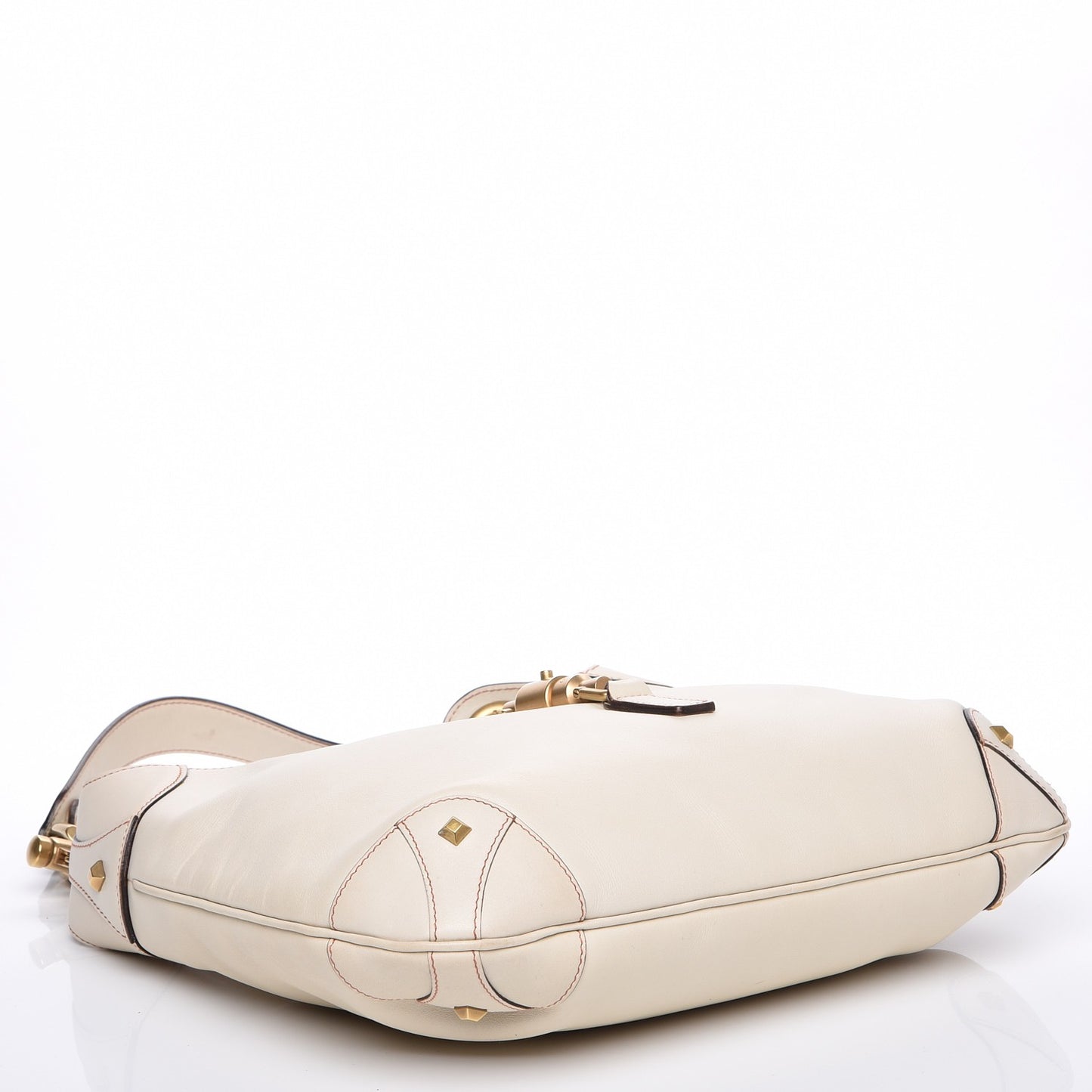 Calfskin Rockstud Mules Slingbacks 41 Ivory