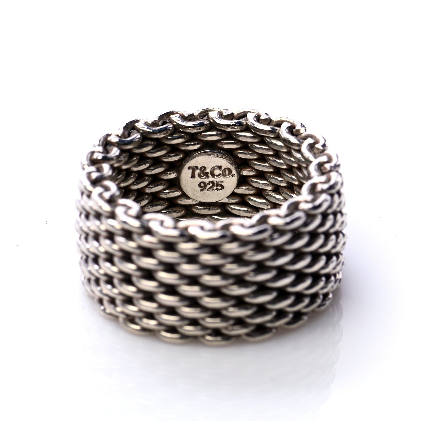 Sterling Silver Mesh Somerset Ring 48 4.5