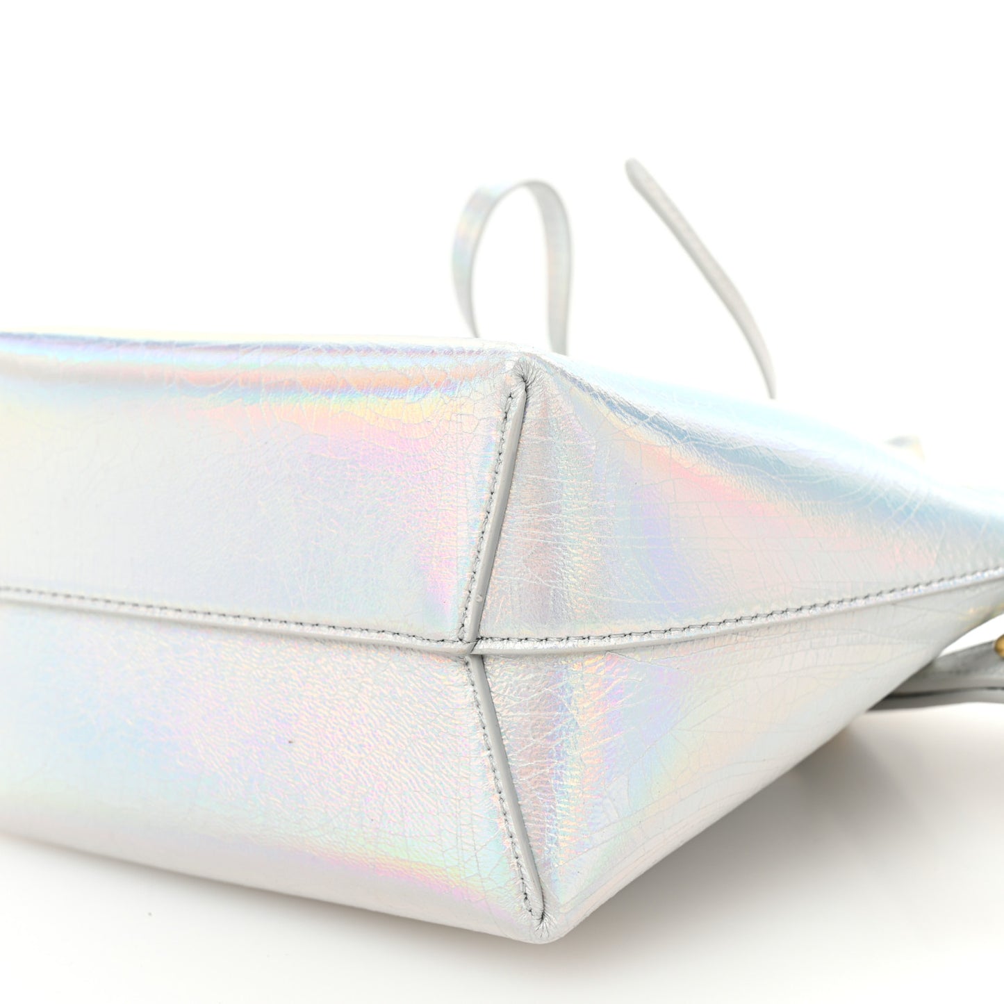 Iridescent Calfskin Mini Mini Bucket Bag Iride