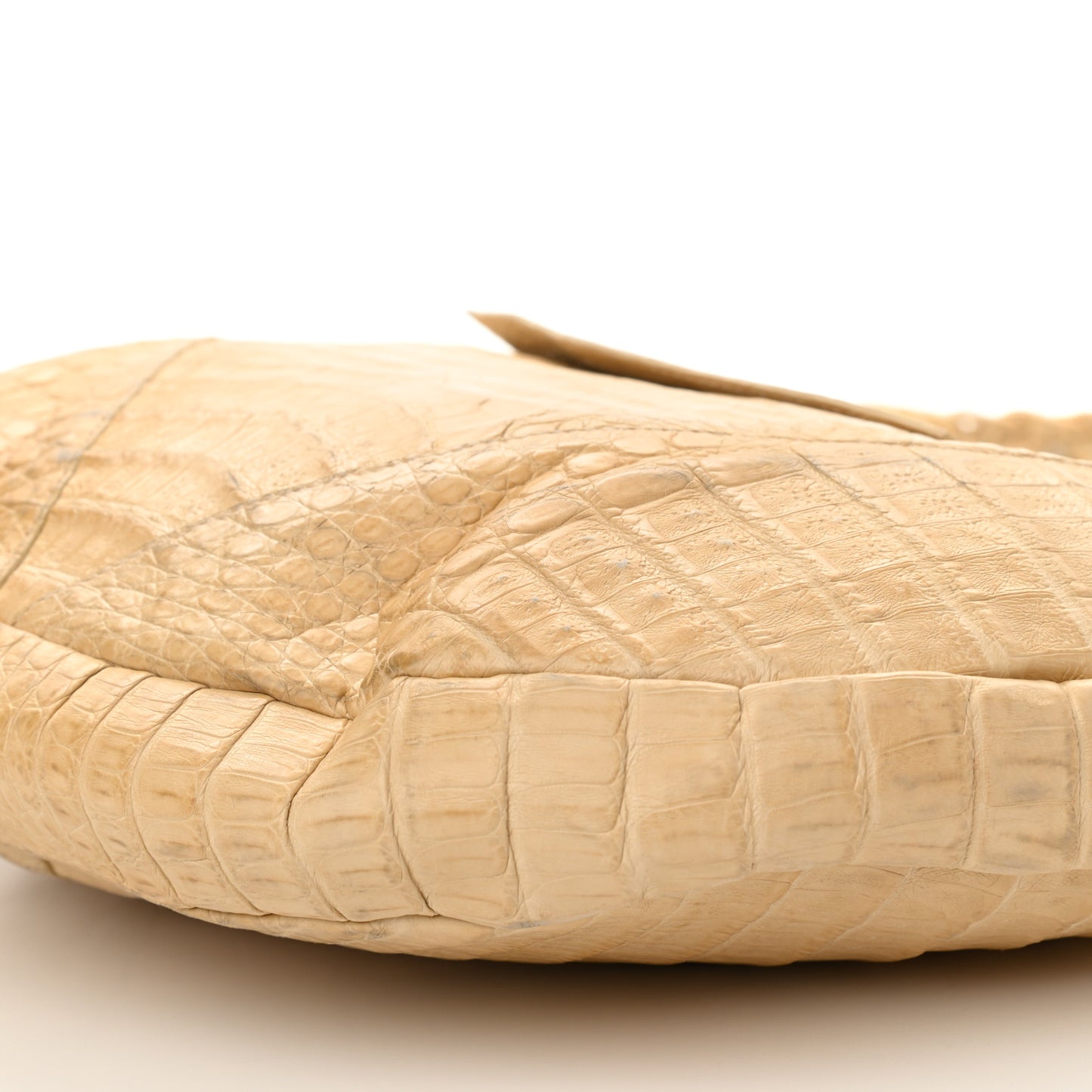 Crocodile Hobo Beige