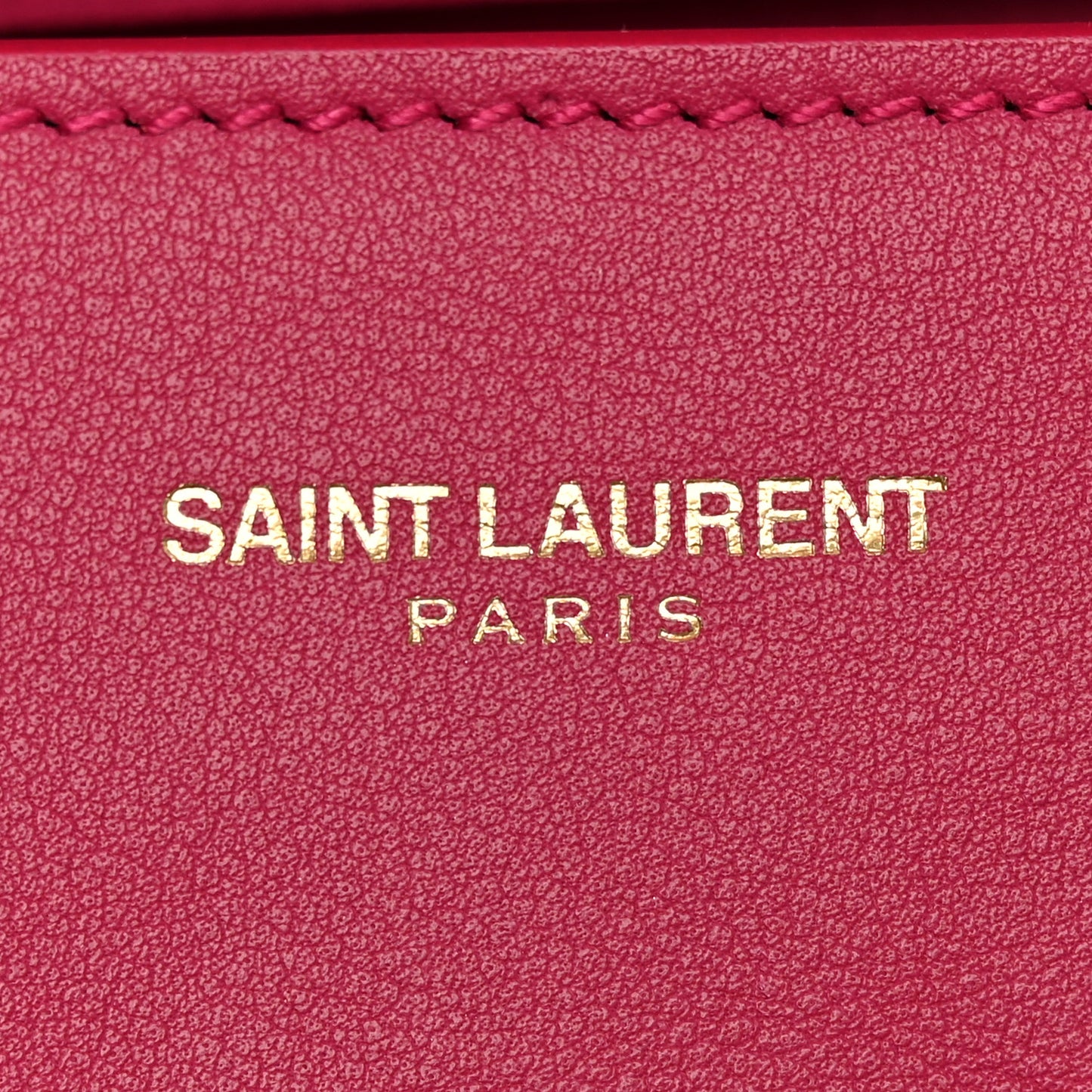 Calfskin Small Classic Y Satchel Fuchsia