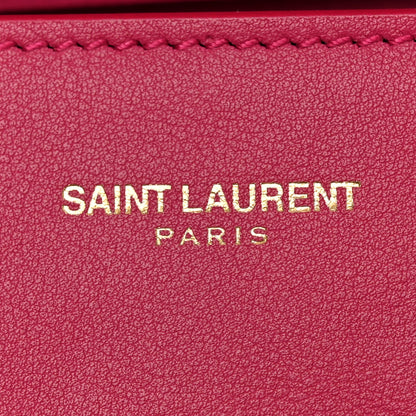 Saint Laurent Calfskin Small Classic Y Satchel Fuchsia 6 of 15