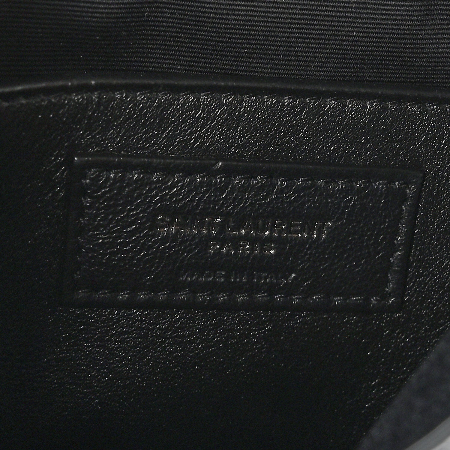 Saint Laurent Crinkled Calfskin Matelasse Monogram Baby Niki Chain Satchel Black 6 of 10