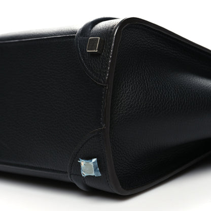 Celine Drummed Calfskin Micro Luggage Black 10 of 12