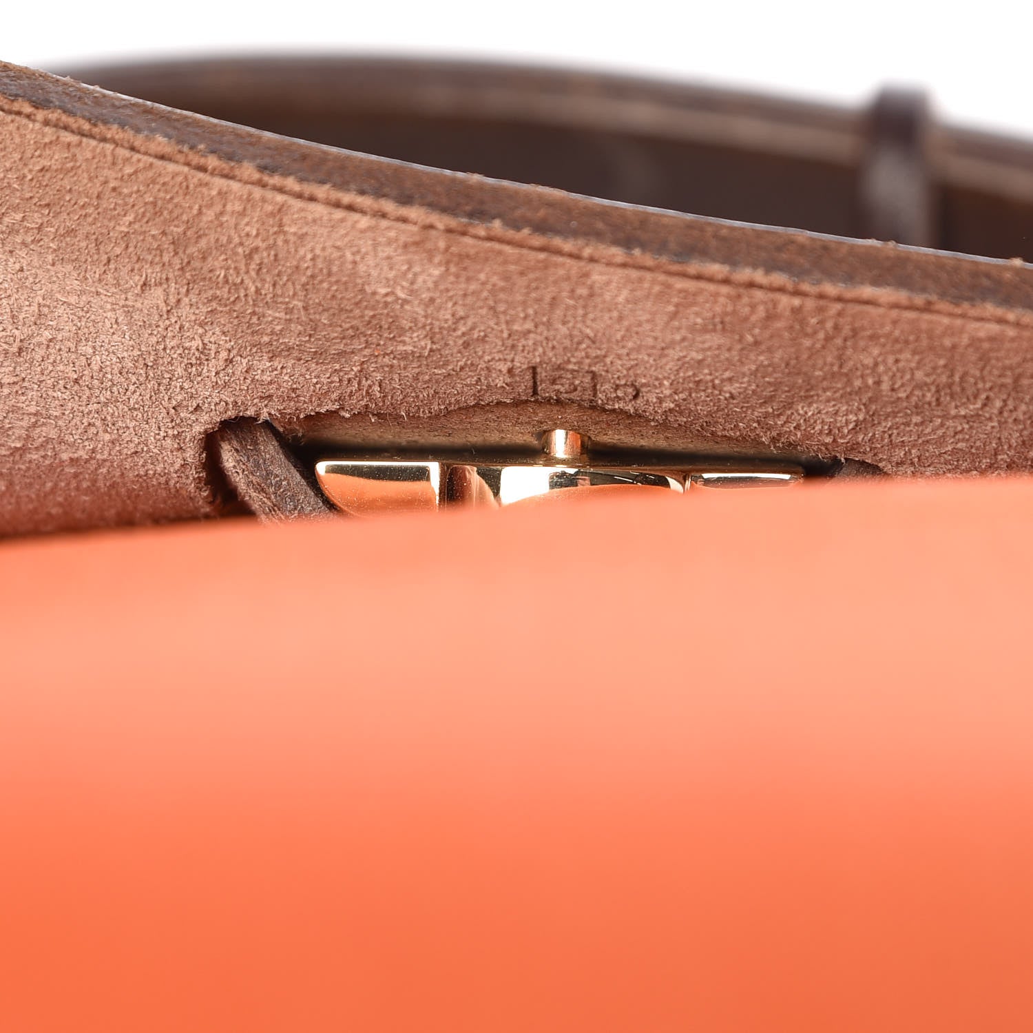 Hermes Toile Vache Calfskin Herbag 30 PM Orange Red 10 of 25